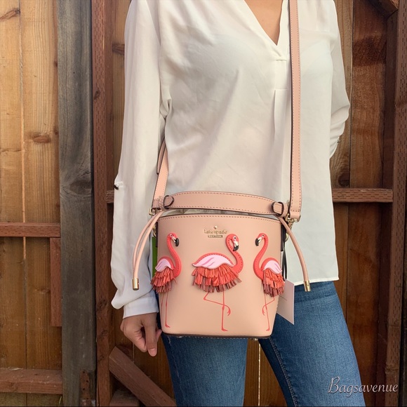Kate spade bucket bag flamingo by the pool vellum - Picture 8 of 8